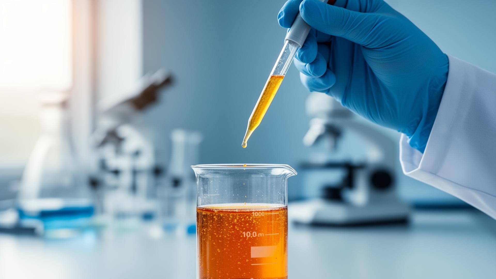Scientist with microbial culture